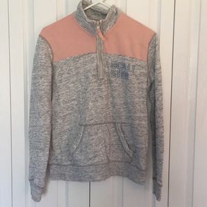 Hollister quarter zip sweater
